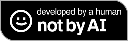 Developed by a Human (dark mode)