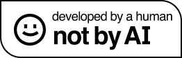 Developed by a Human (light mode)